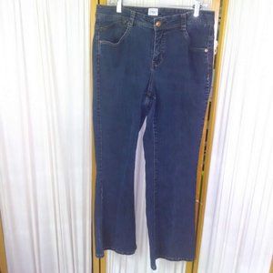 JMS Blue Stretch Bootleg Jeans Size 18W (34 x 40)